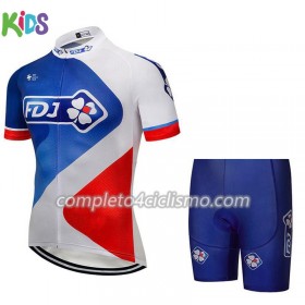 Completo Maglia Ciclismo + Pantaloncino 2018 FDJ N003